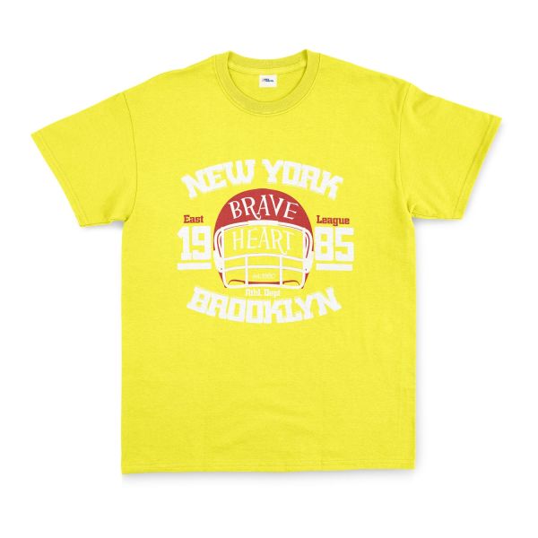 New York Brave Hart BKLYN Tişört S - Sarı