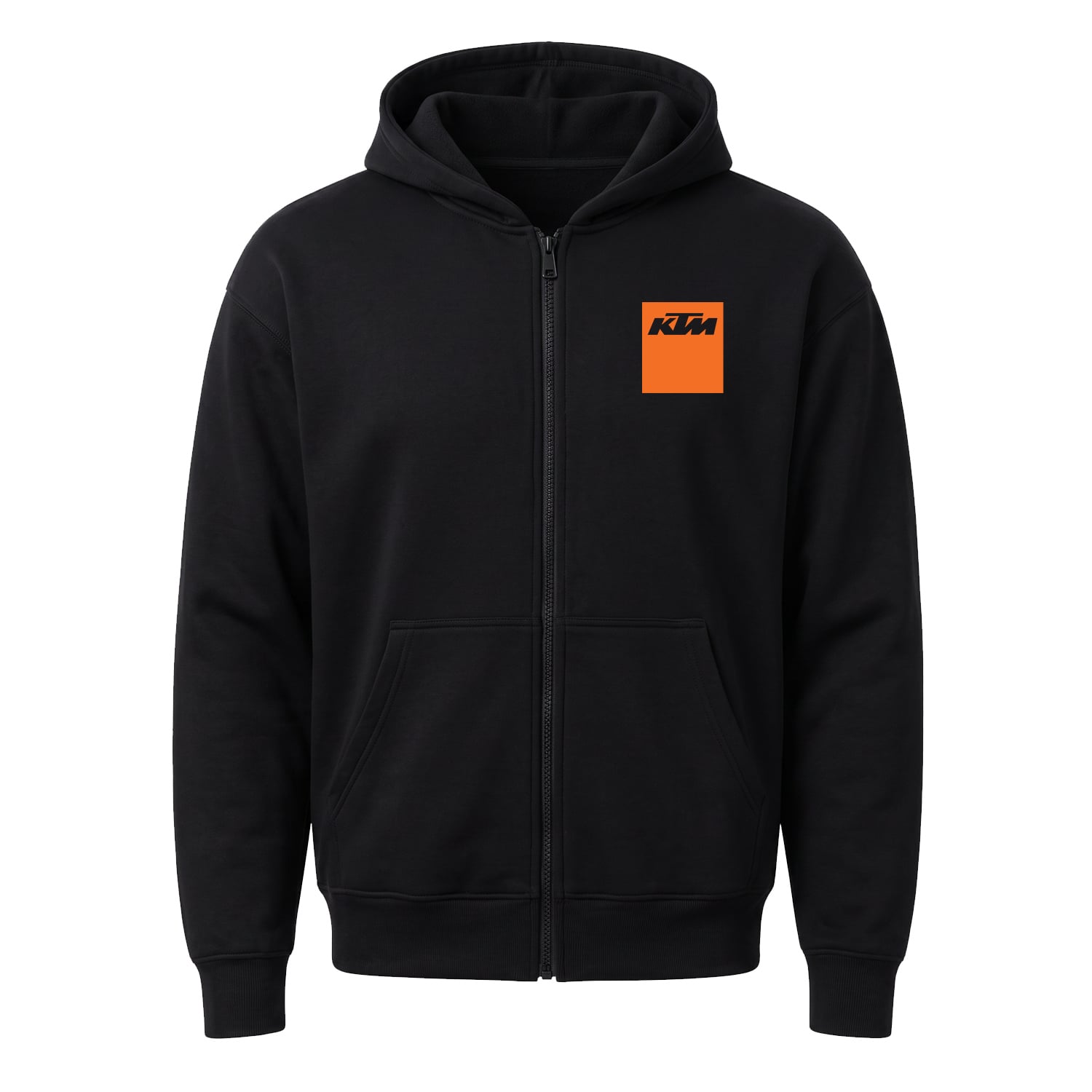 KTM Badge Fermuarlı Kapüşonlu Sweatshirt