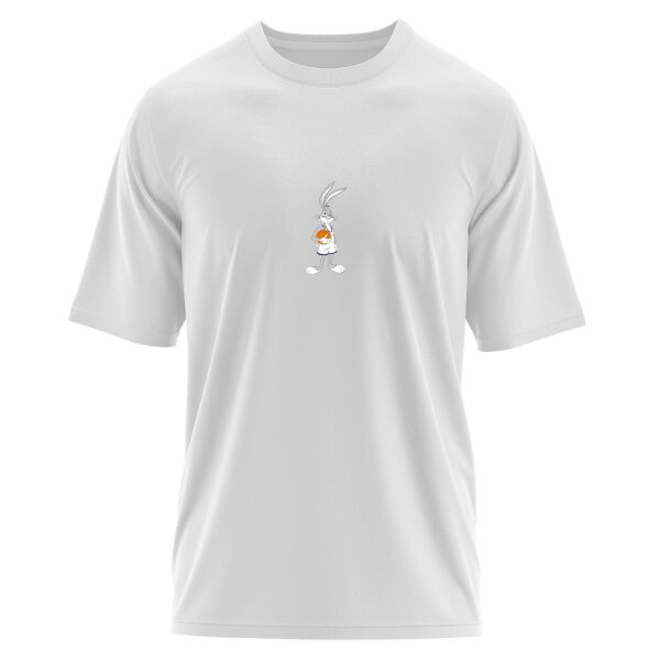 Bugs Bunny Space Jam Oversize Tişört L - Beyaz