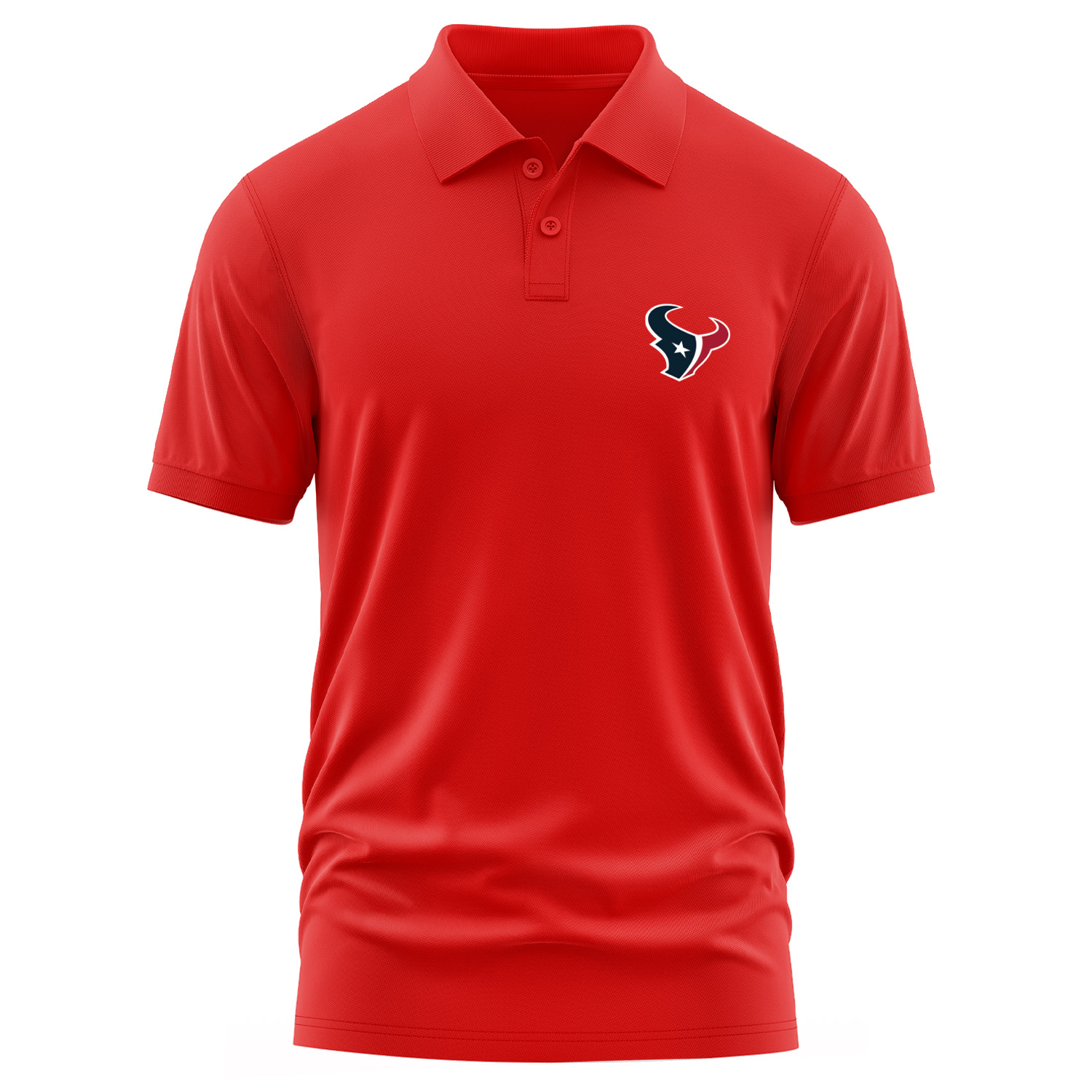 Houston Texans Polo Tişört L - Kırmızı