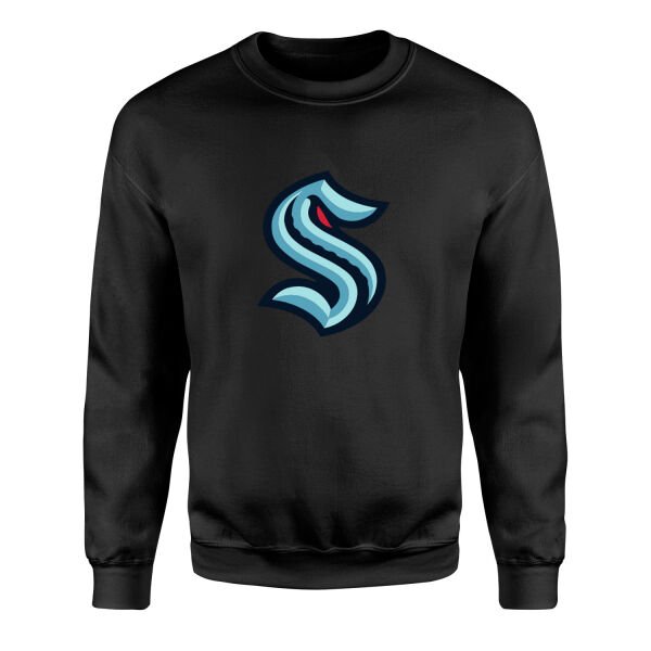 Seattle Kraken Shield Sweatshirt S - Siyah