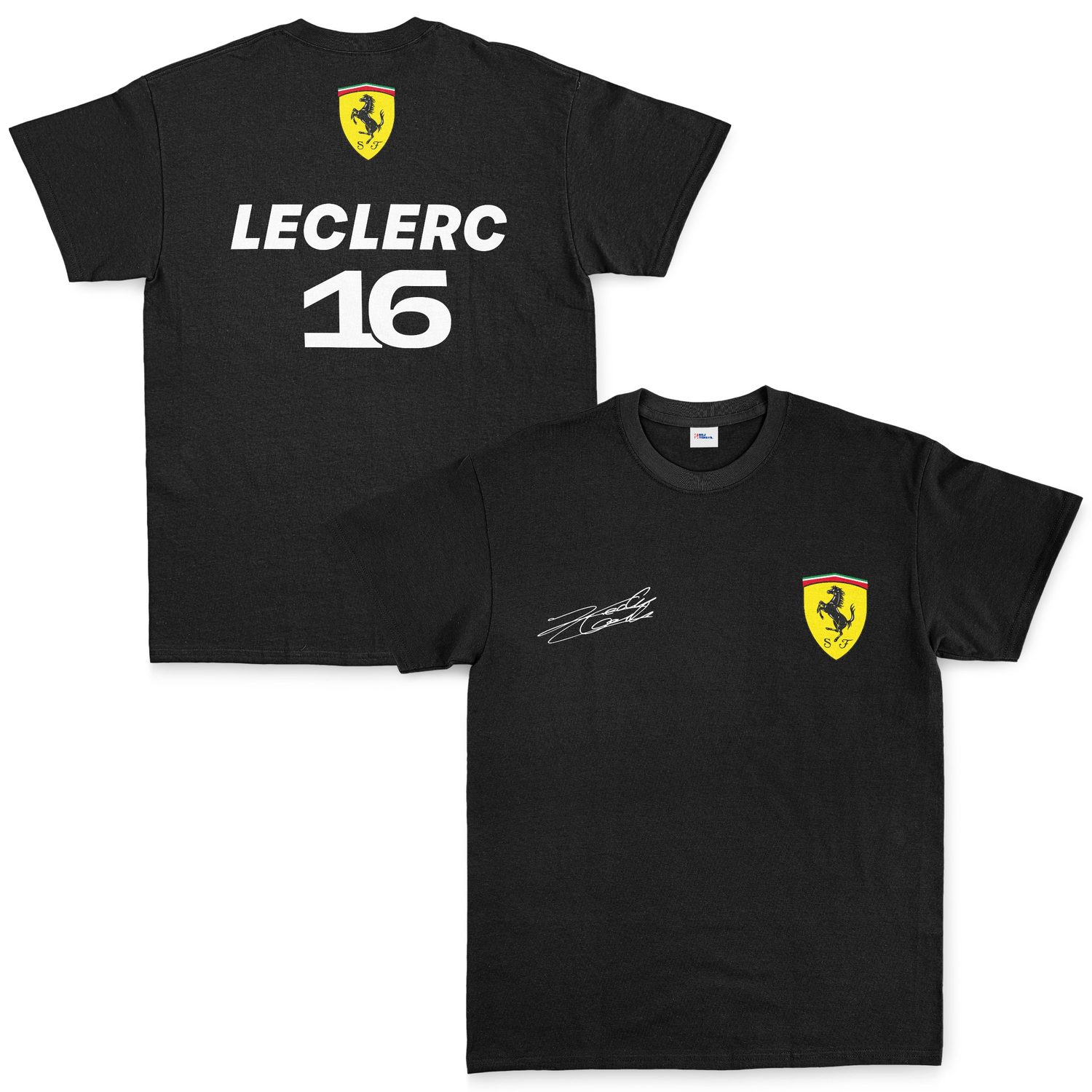 Charles Leclerc Basic SF Tişört S - Siyah