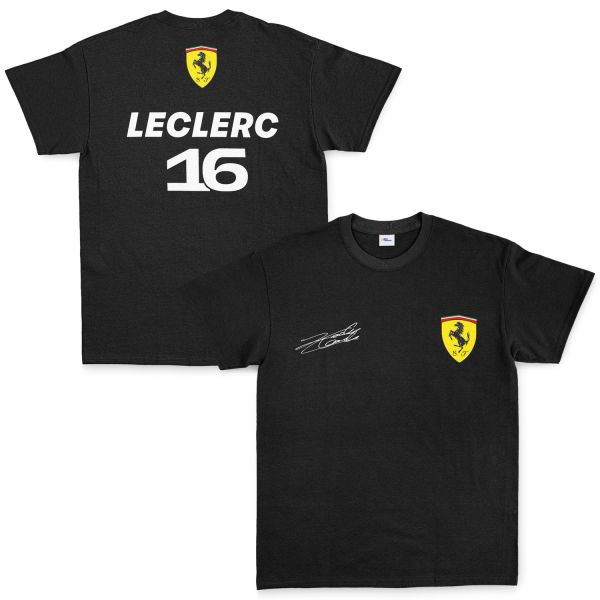 Charles Leclerc Basic SF Tişört S - Siyah