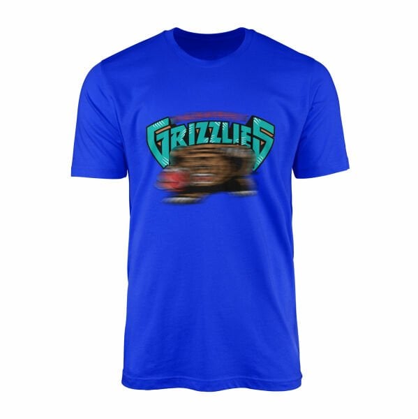 GRIZZLIES Retro Tişört L - Mavi
