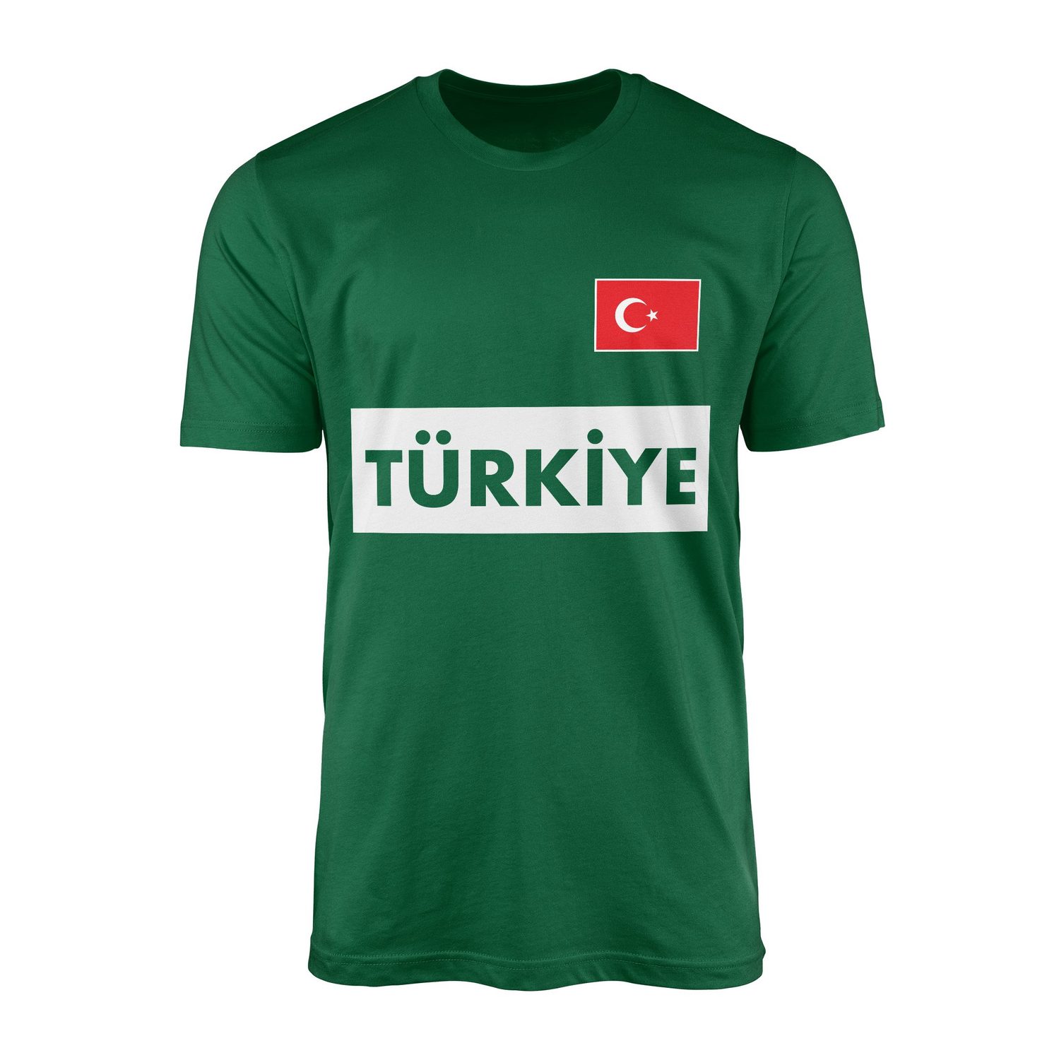 Türkiye Basic 2024 Tişört L - Nefti Yeşili