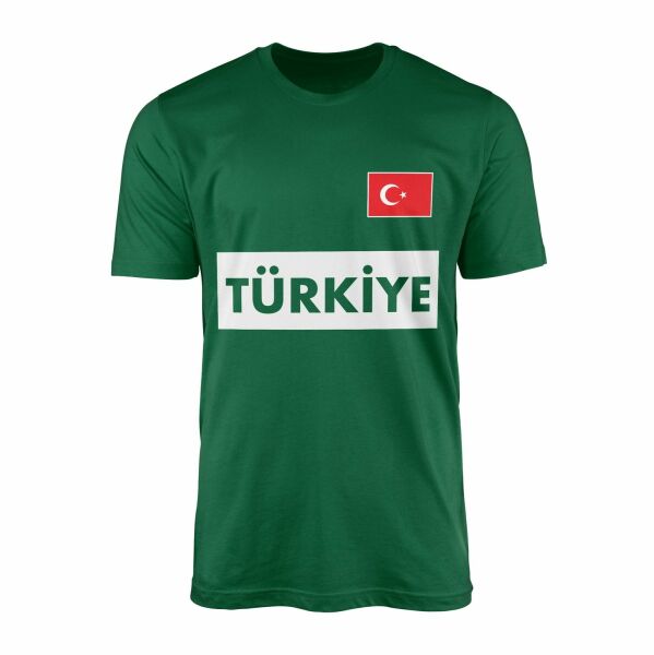 Türkiye Basic 2024 Tişört L - Nefti Yeşili