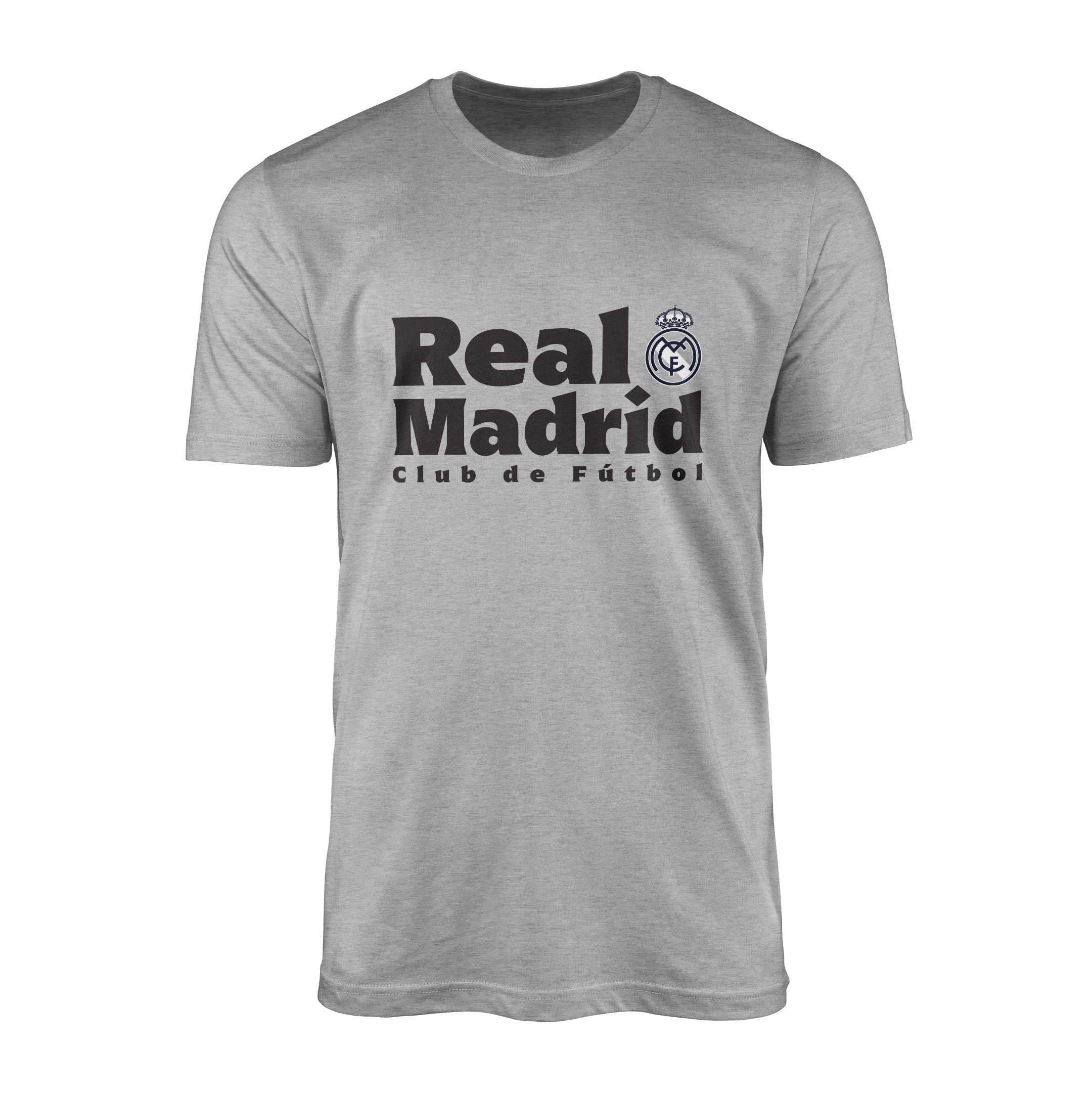 Real Madrid Club de Futbol Tişört L - Gri