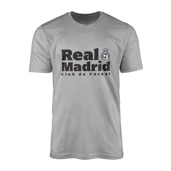 Real Madrid Club de Futbol Tişört L - Gri