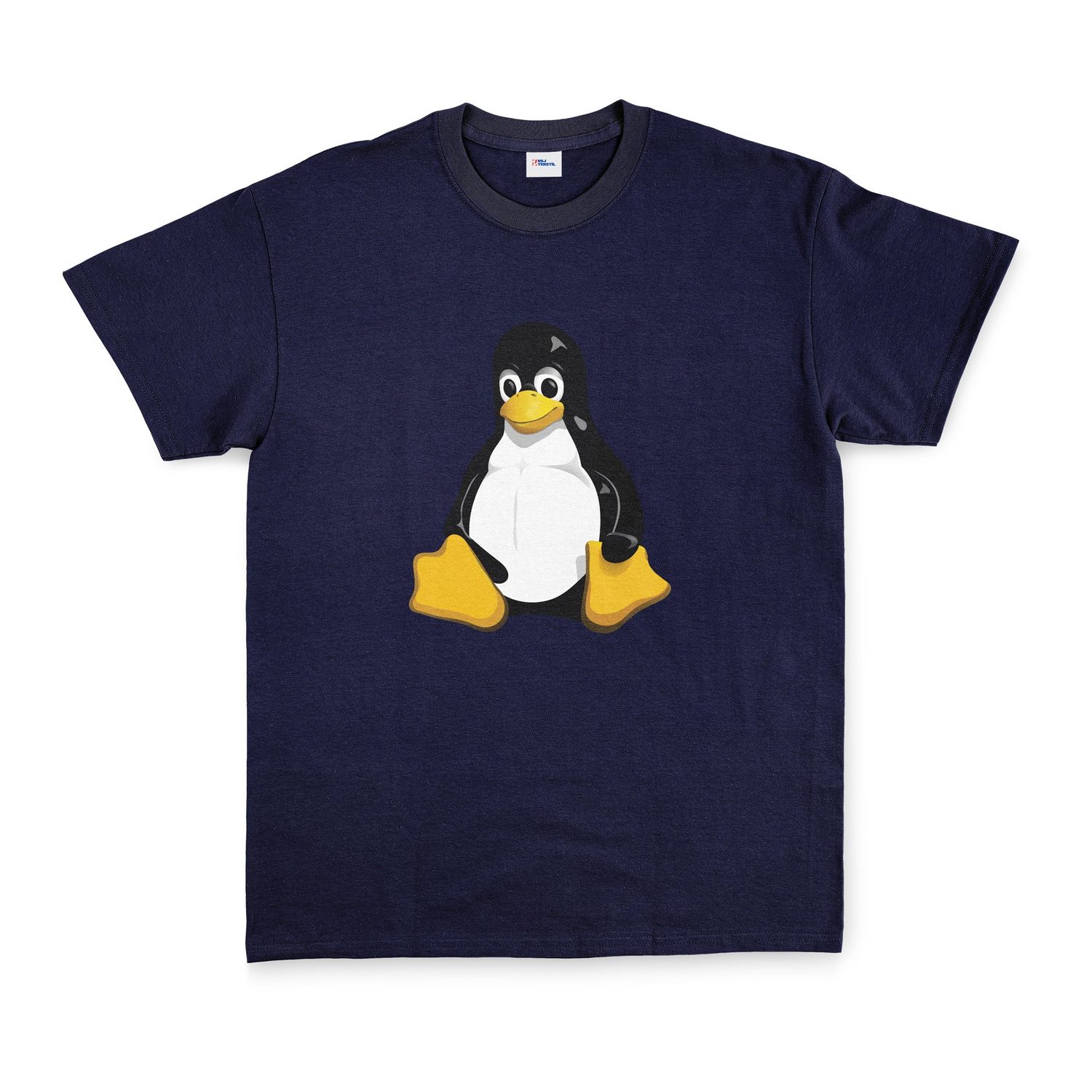Linux Tux Tişört XXL - Lacivert