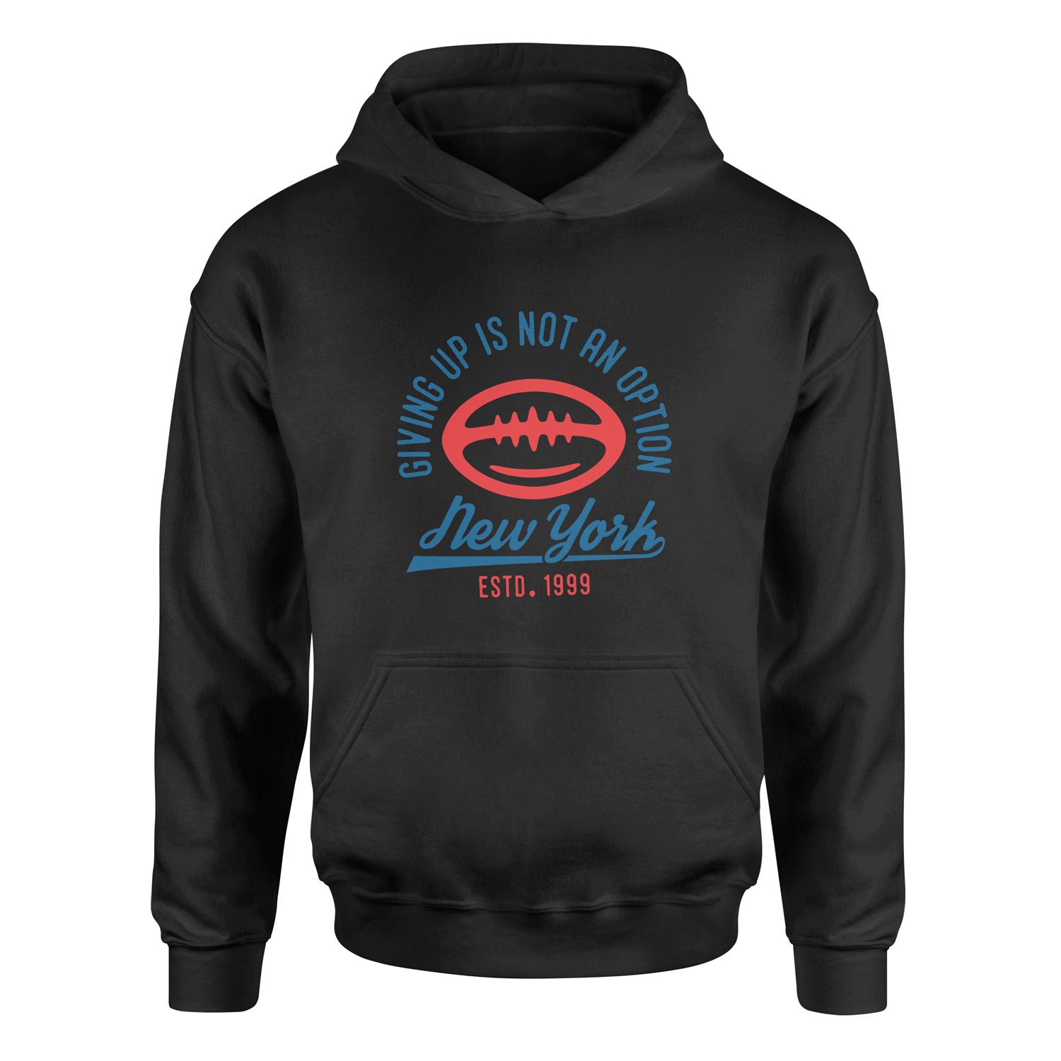 Giving Up Is Not An Option Hoodie S - Siyah