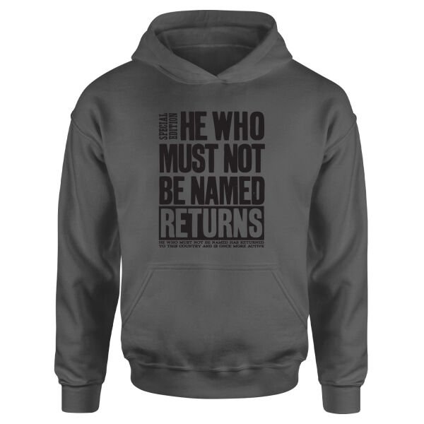 He Returned Hoodie M - Füme