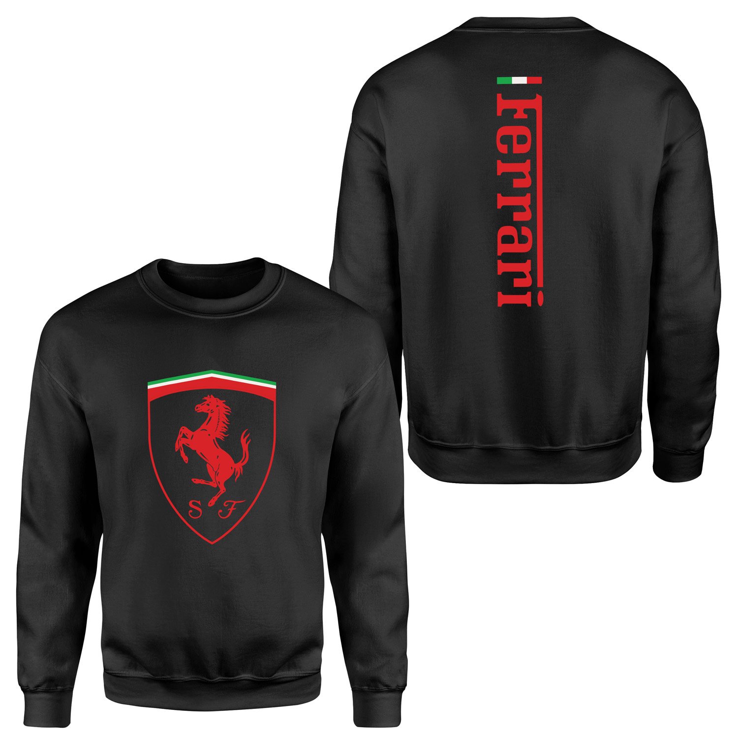 Scuderia Ferrari SE 24 Siyah Sweatshirt