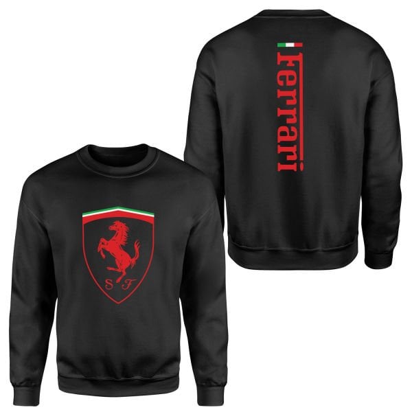 Scuderia Ferrari SE 24 Siyah Sweatshirt