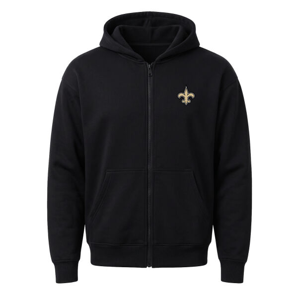 New Orleans Saints Fermuarlı Kapüşonlu Sweatshirt