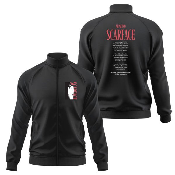 Scarface Al Pacino Fermuarlı Sweatshirt S - Siyah
