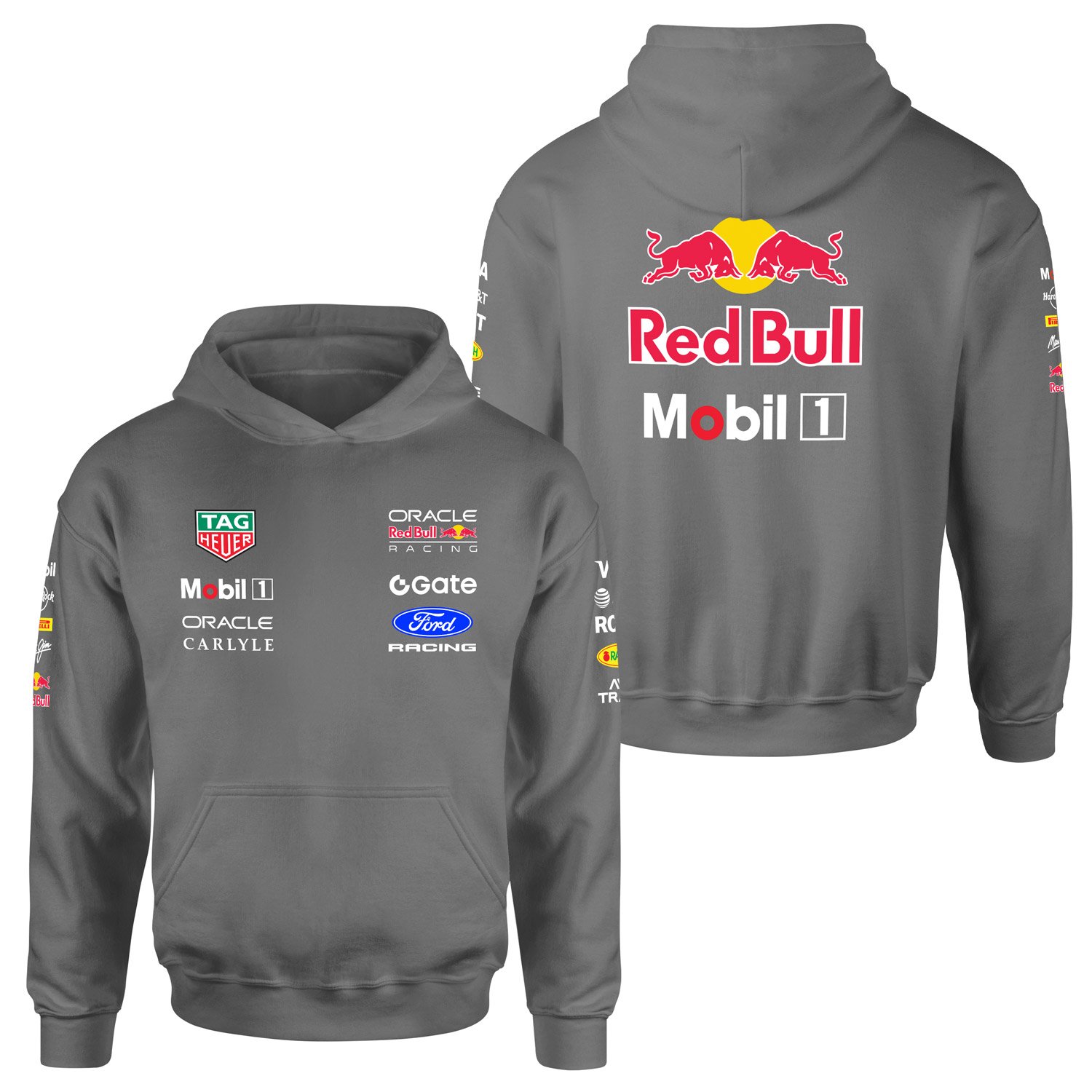 Oracle Red Bull Racing 2026 Teamline Hoodie XXL - Füme