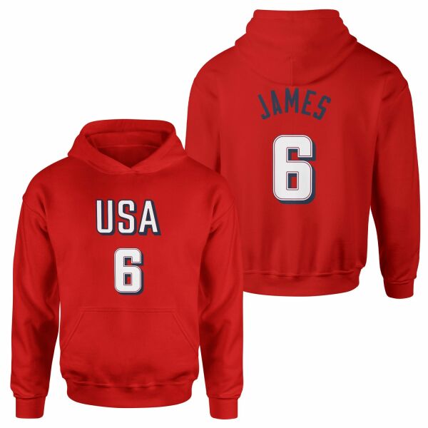 LeBron James Forma Hoodie L - Kırmızı