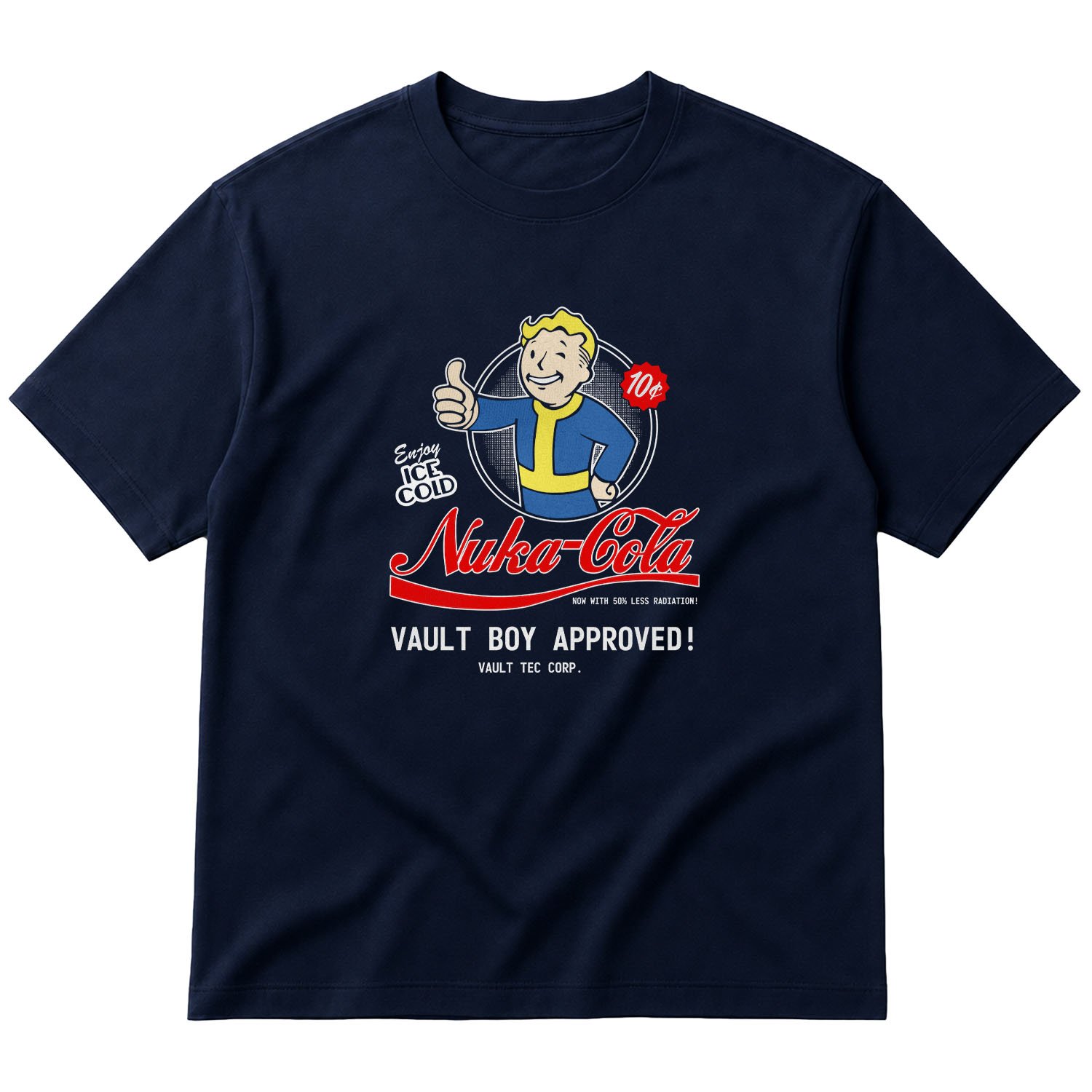 Vault-Boy Approved Nuka-Cola | Fallout Oversize Tişört M - İndigo Mavisi