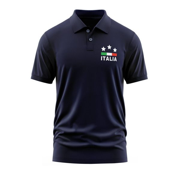 İtalya Polo Tişört XXL - İndigo Mavisi