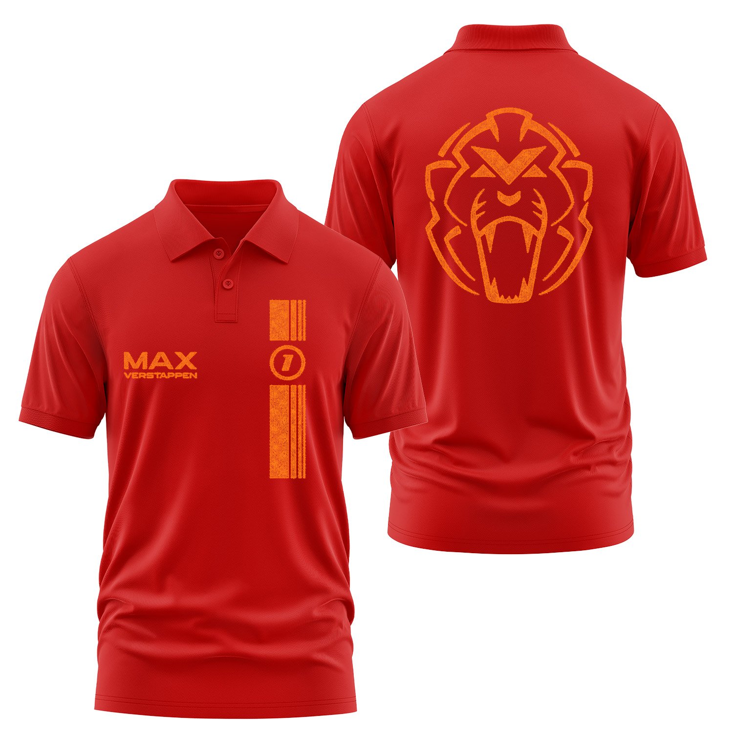 Max Verstappen Stamp Edition Polo Tişört S - Kırmızı