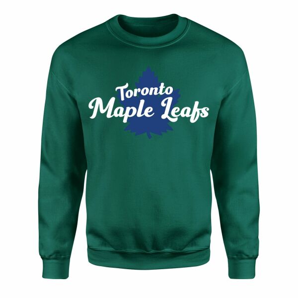 Toronto Maple Leafs Script Sweatshirt S - Nefti Yeşili