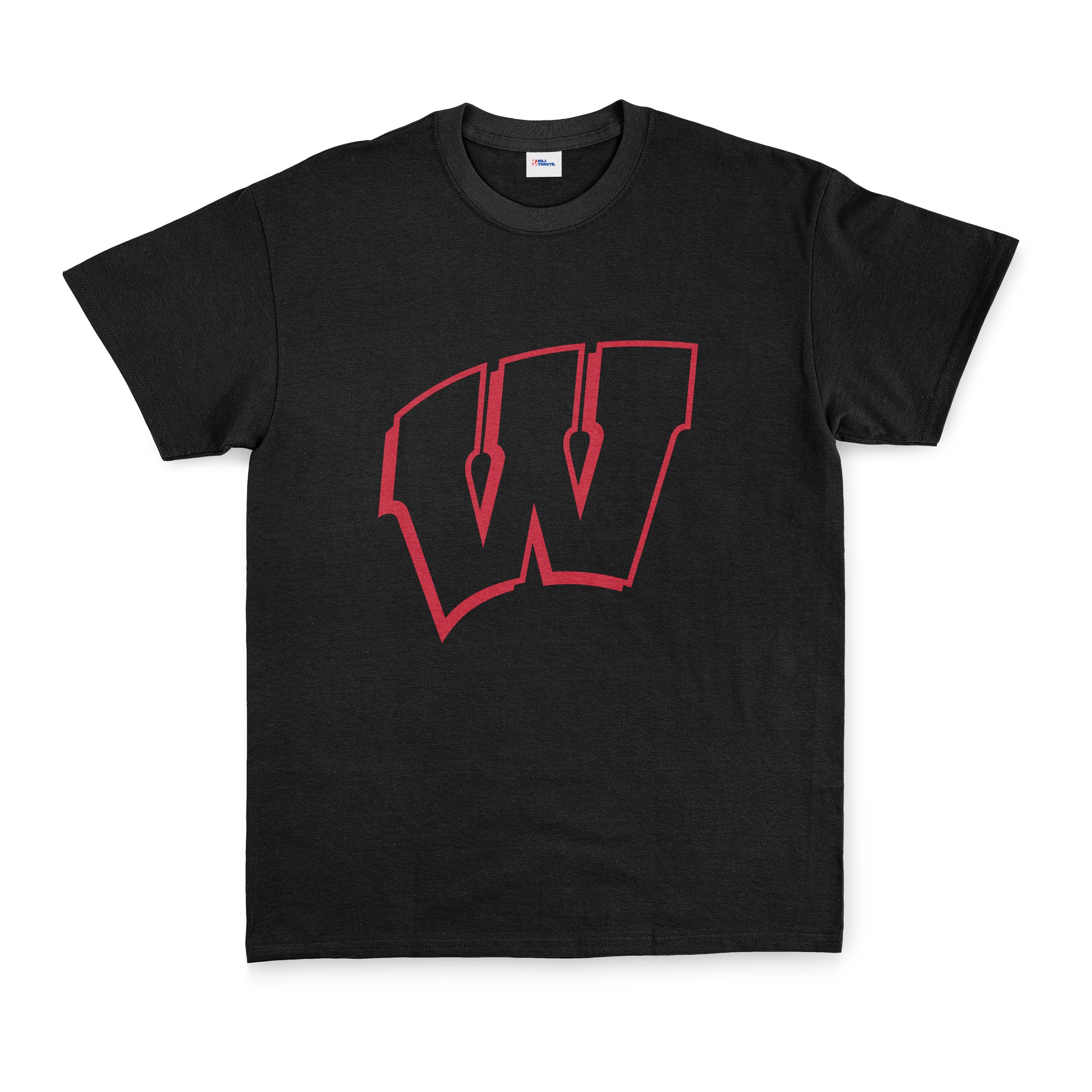 Wisconsin Badgers Tişört XL - Siyah