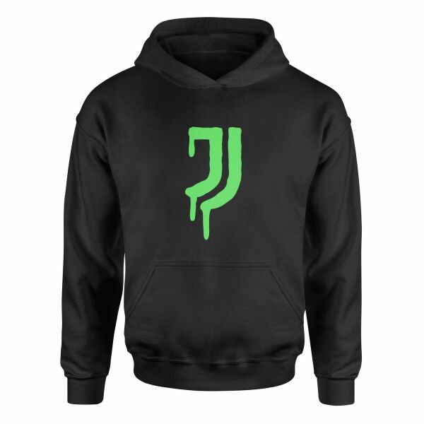 Juventus Acid Green Hoodie S - Siyah