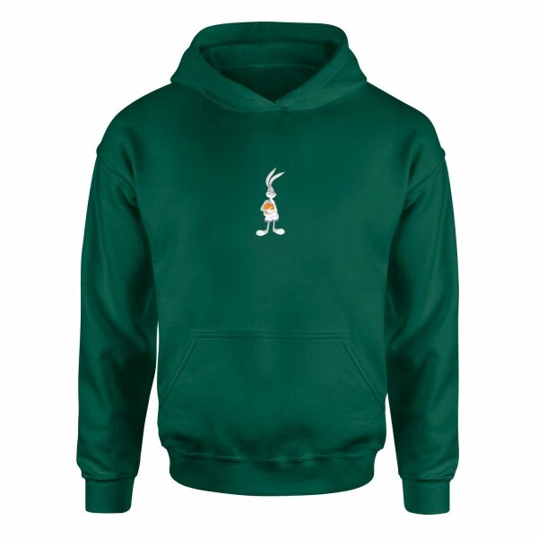 Bugs Bunny Space Jam Hoodie S - Nefti Yeşili