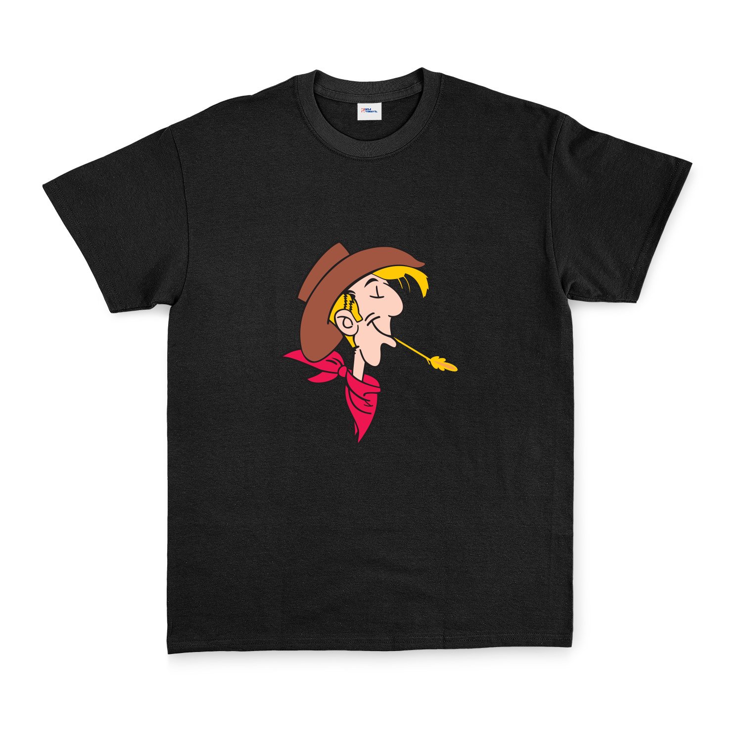 Lucky Luke Tişört XL - Siyah