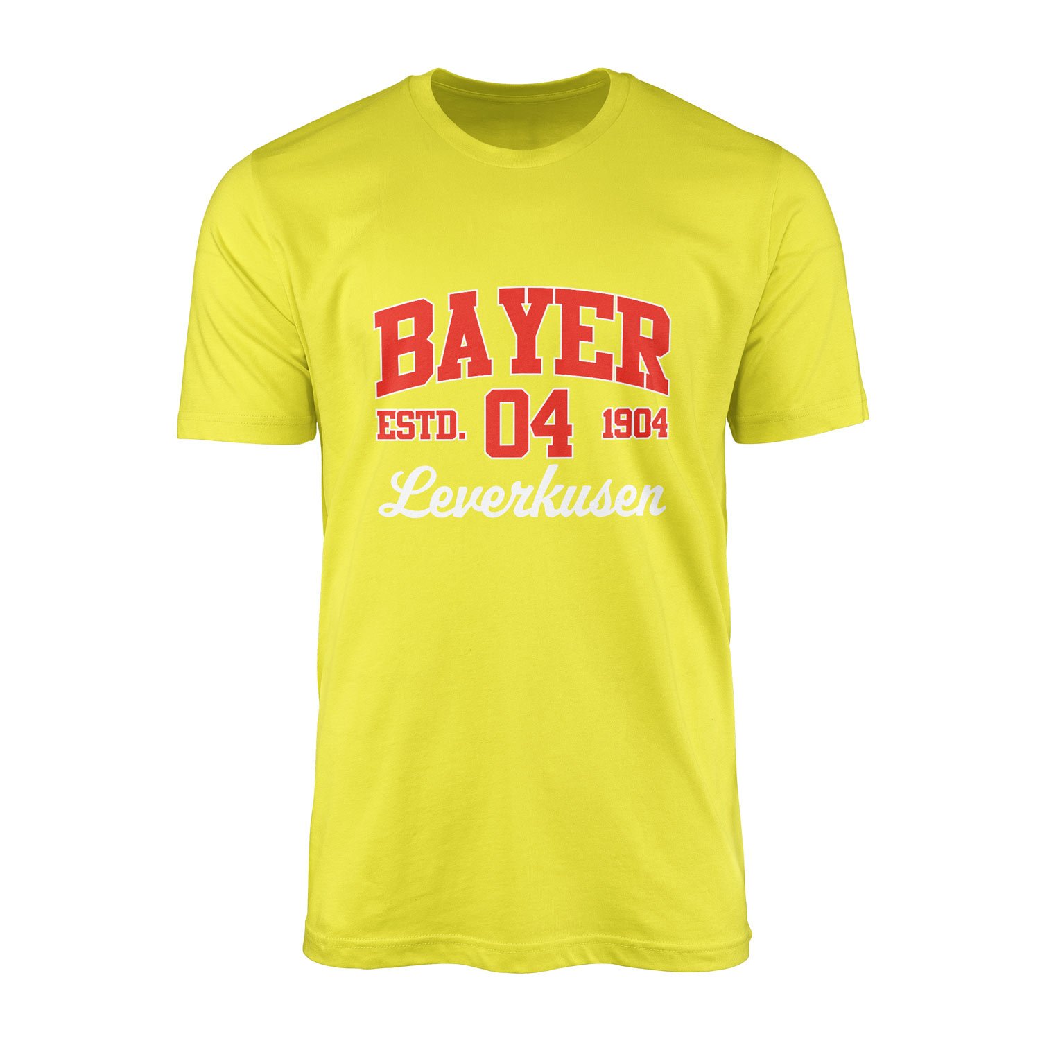 Bayer 04 Leverkusen 04 ESTD. 1904 Tişört XL - Sarı