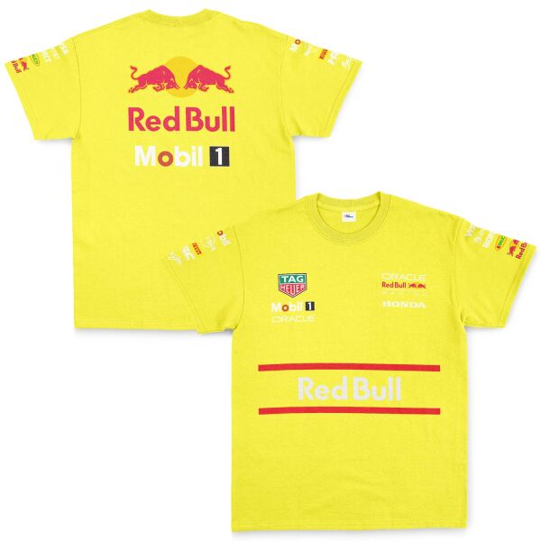 Red Bull Racing Teamline 2025 Tişört L - Sarı