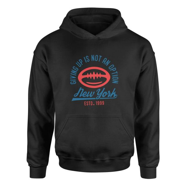 Giving Up Is Not An Option Hoodie M - Siyah