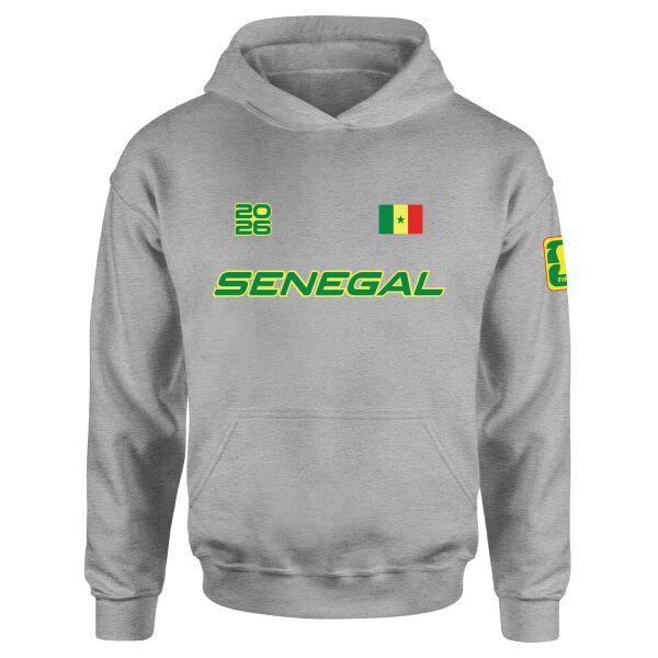 Senegal 2026 Hoodie S - Gri