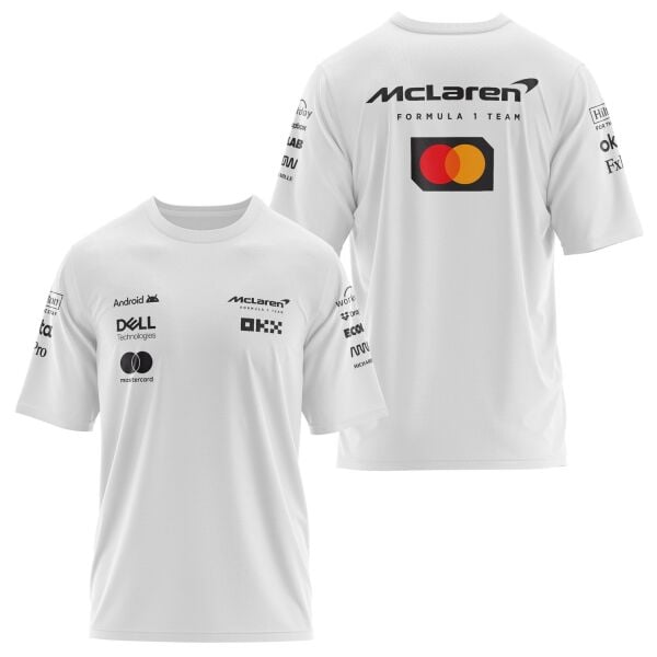 McLaren Racing 2025 Teamline Oversize Tişört M - Beyaz | OUTLET