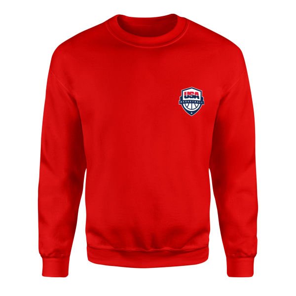 USA Basketball Sweatshirt L - Kırmızı
