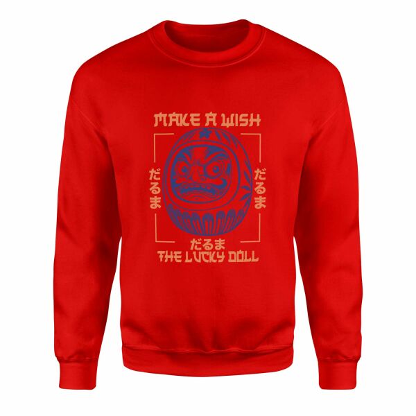 The Lucky Doll Sweatshirt XL - Kırmızı