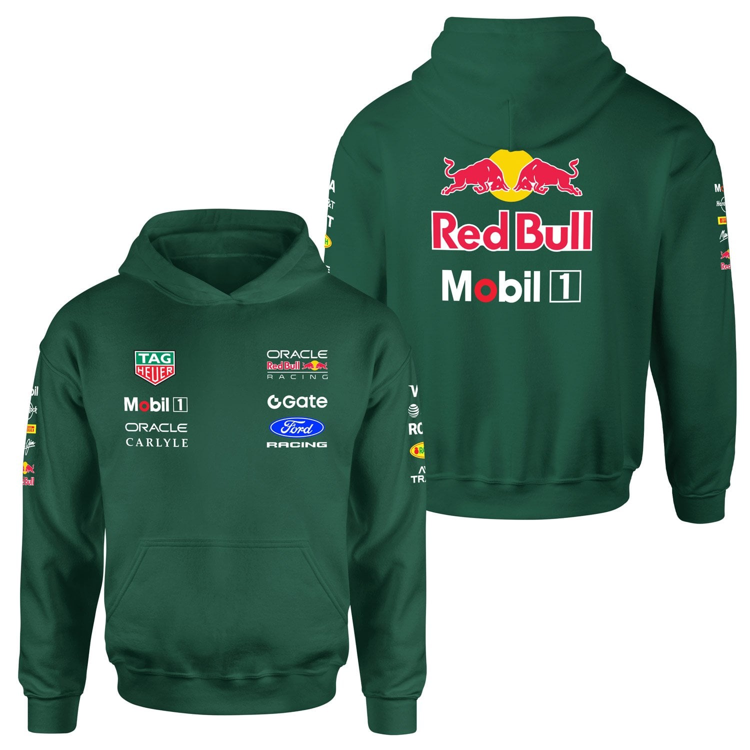 Oracle Red Bull Racing 2026 Teamline Hoodie L - Nefti Yeşili