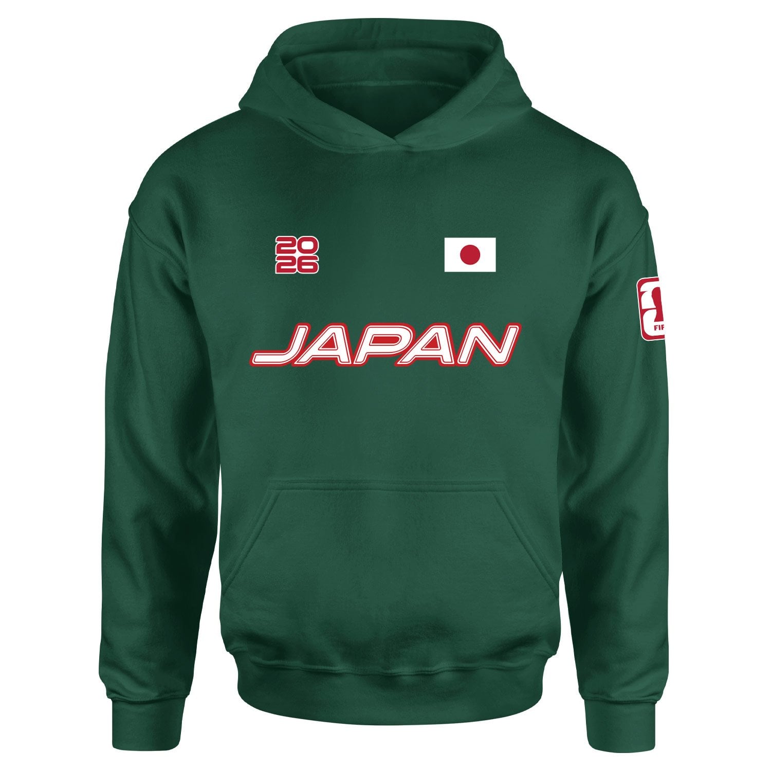Japonya 2026 Hoodie M - Nefti Yeşili