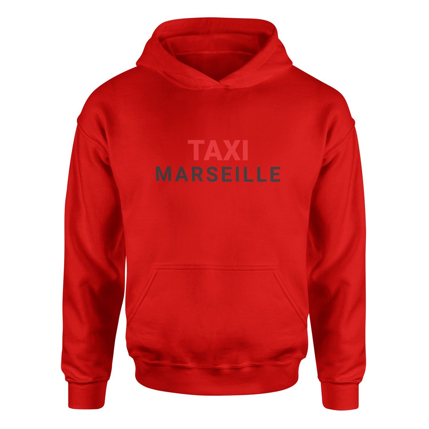 Taxi Marseille Hoodie M - Kırmızı