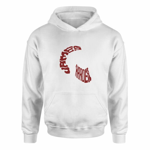 James Harden Text Hoodie XXL - Beyaz