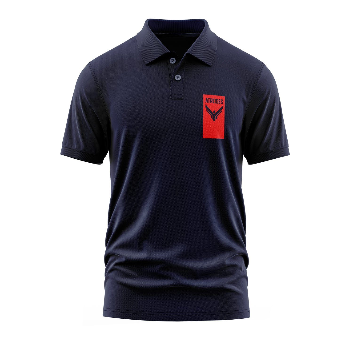 House Atreides Banner Polo Tişört L - İndigo Mavisi
