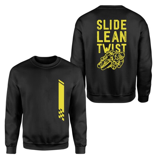Slide, Lean, Twist YW Sweatshirt XL - Siyah