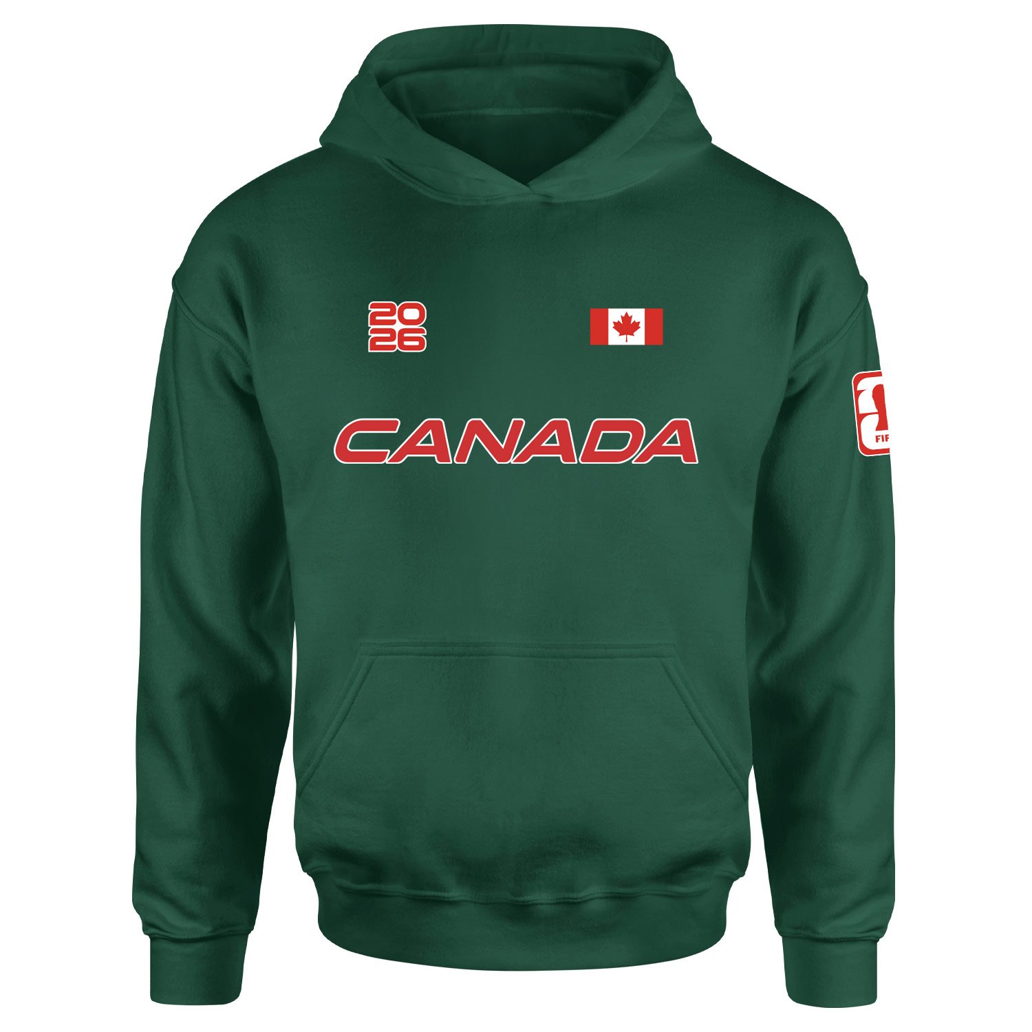 Kanada 2026 Hoodie M - Nefti Yeşili