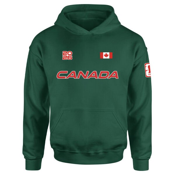 Kanada 2026 Hoodie M - Nefti Yeşili