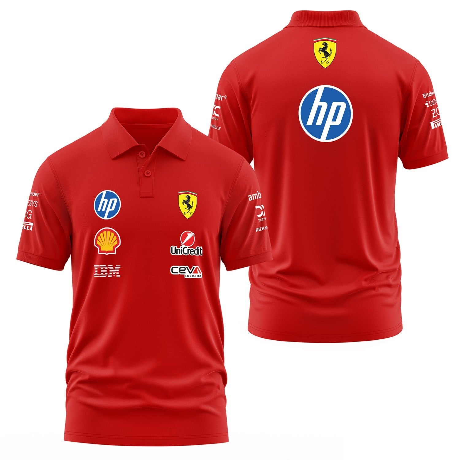 Scuderia Ferrari 2026 Teamline Polo Tişört L - Kırmızı | OUTLET