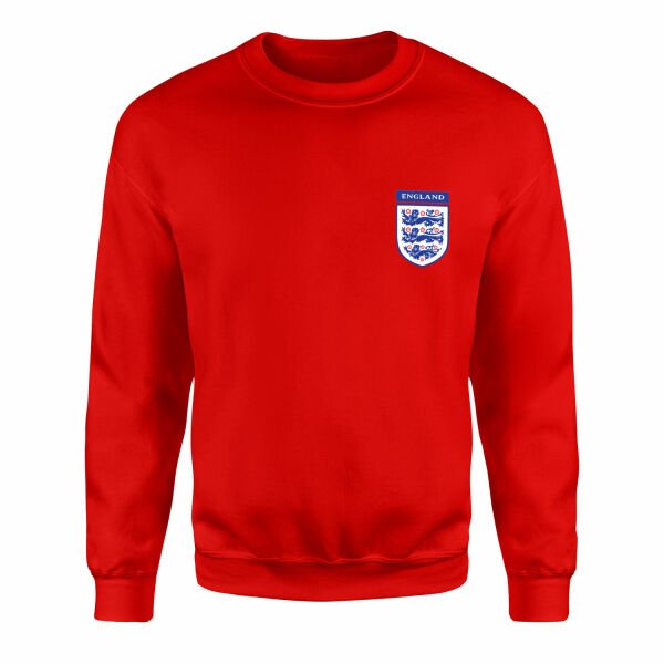 İngiltere Three Lions Sweatshirt S - Kırmızı