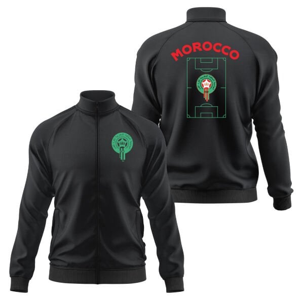 Fas Dünya Kupası 2026 Fermuarlı Sweatshirt