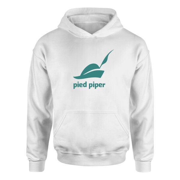 Pied Piper | Silicon Valley Hoodie L - Beyaz