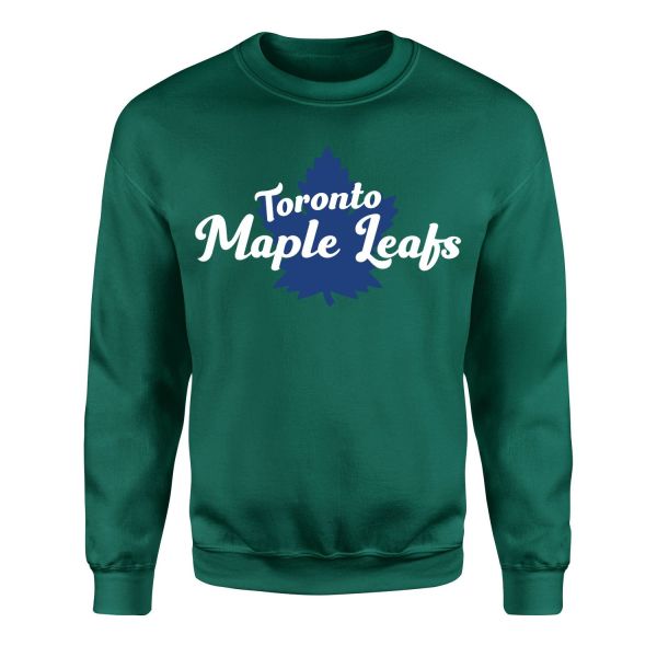 Toronto Maple Leafs Script Sweatshirt L - Nefti Yeşili
