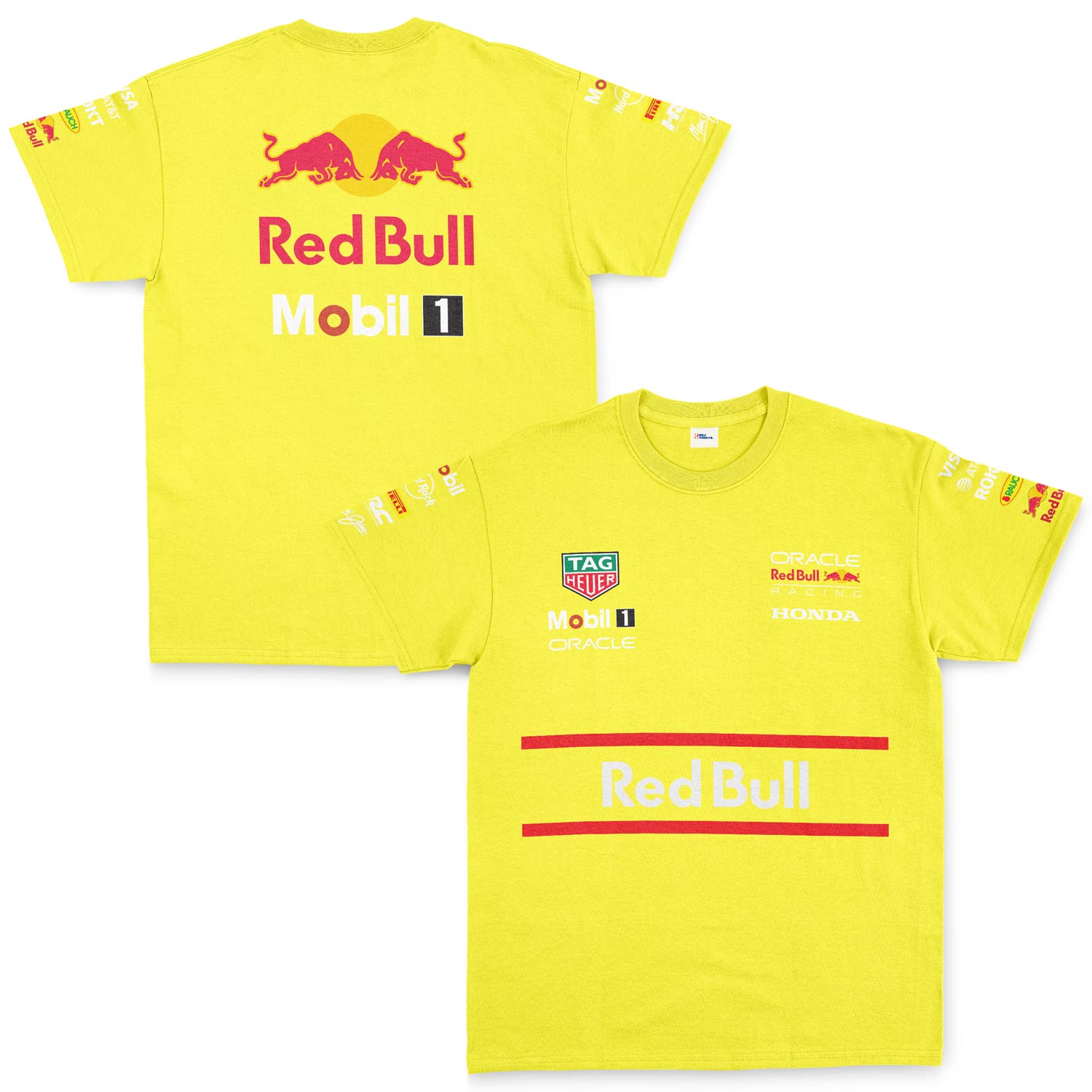 Red Bull Racing Teamline 2025 Tişört XXL - Sarı